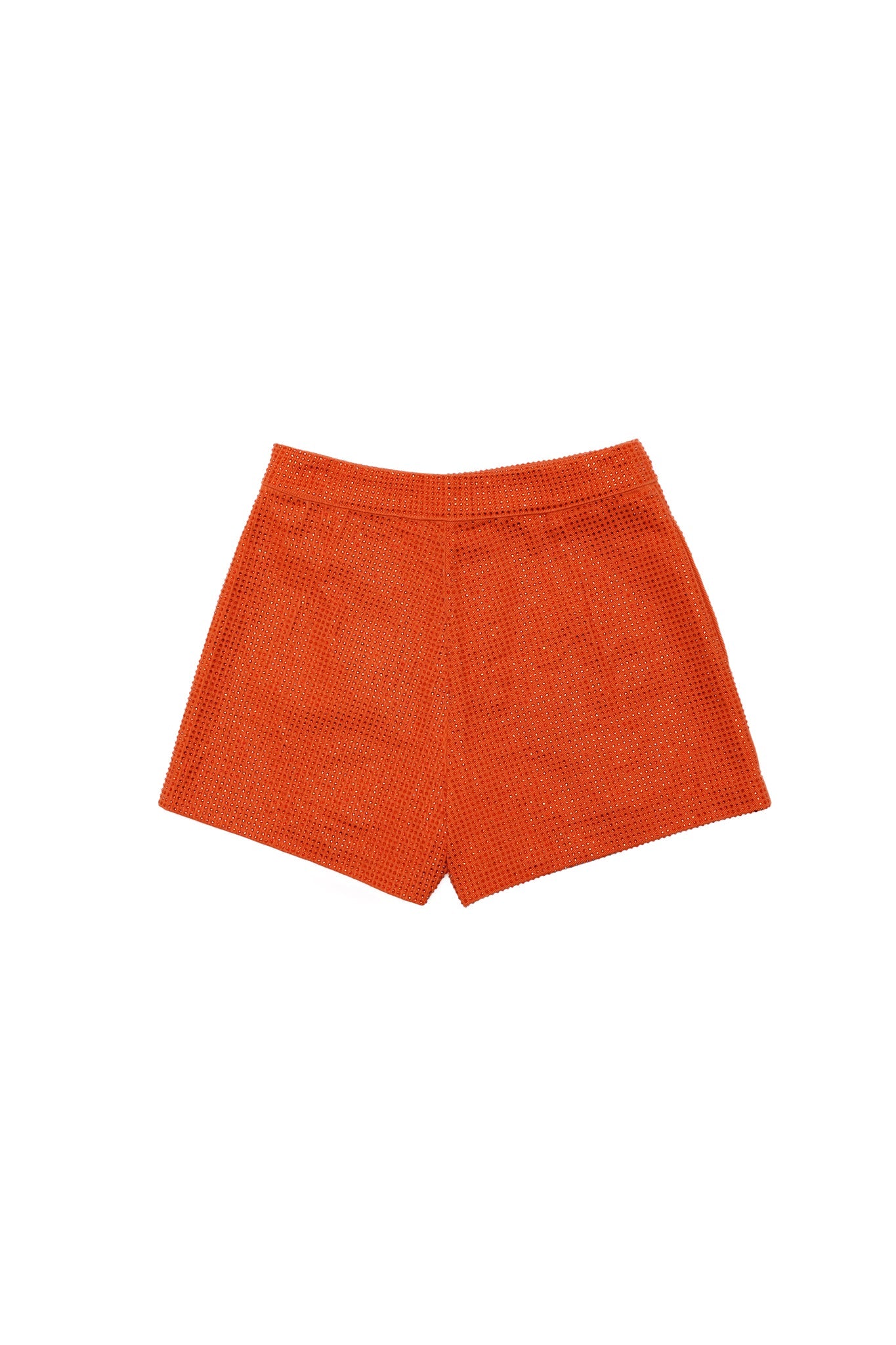 Dazzle In Denim Shorts | Orange - Sparkle City Co