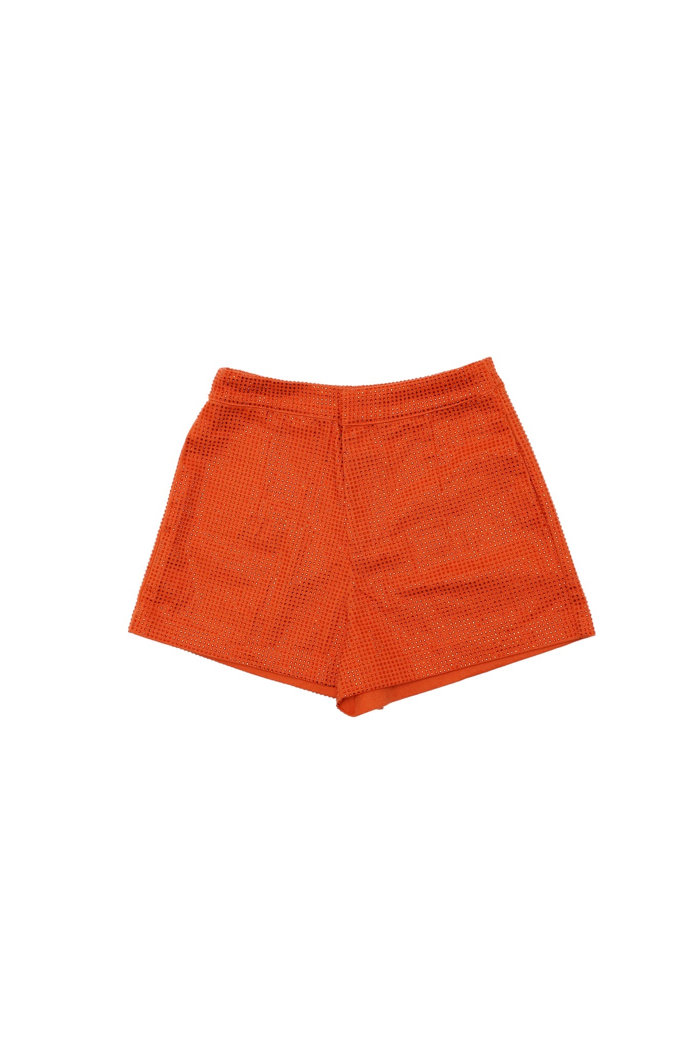 Dazzle In Denim Shorts | Orange - Sparkle City Co