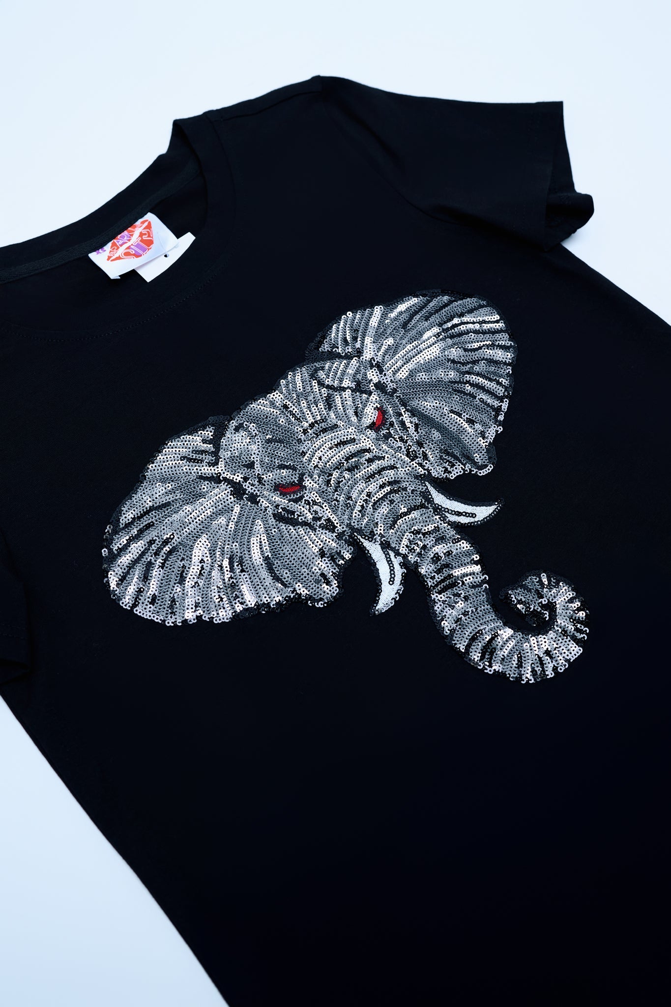 Elephant Head Tee | Black - Sparkle City Co