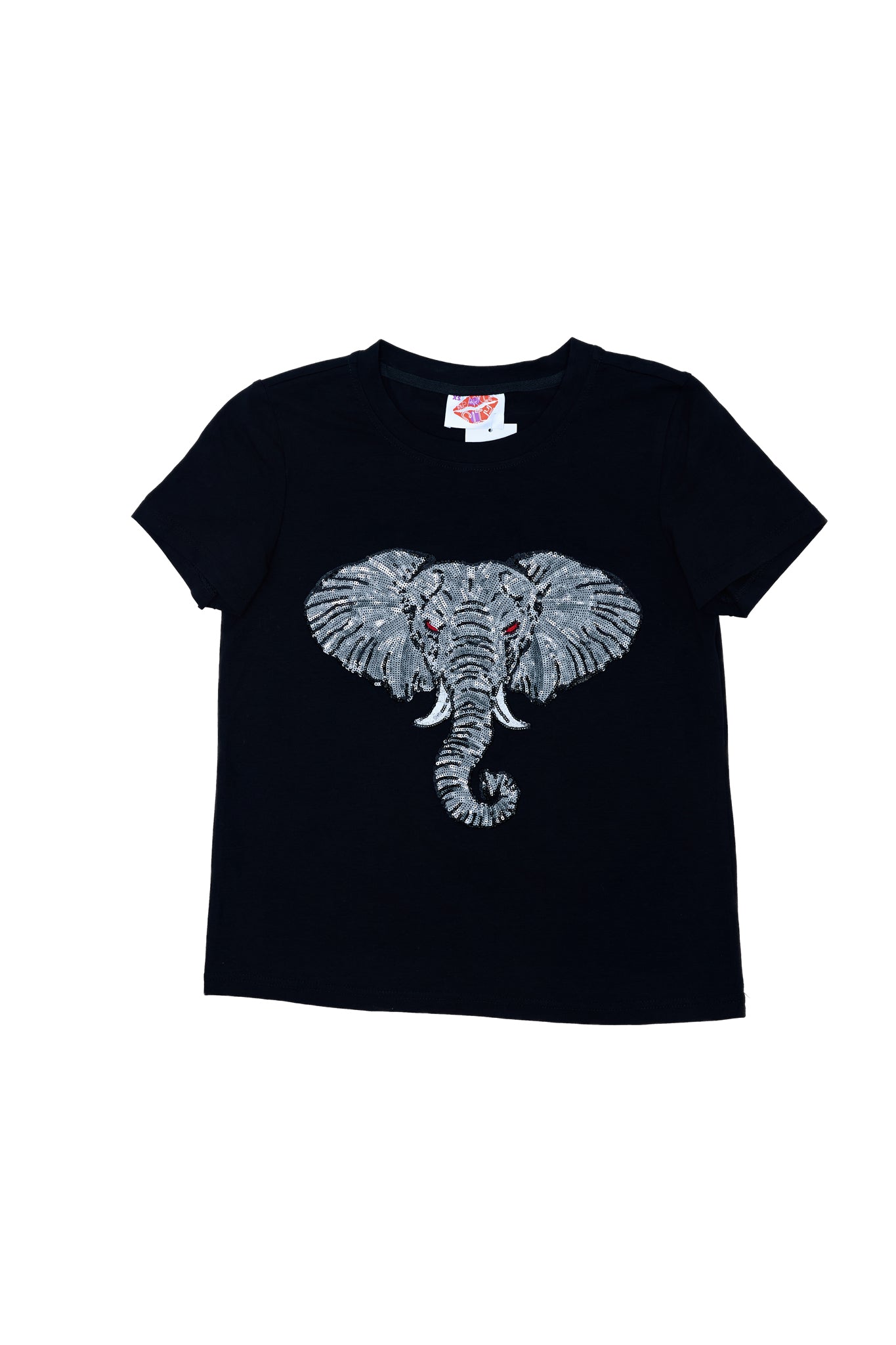 Elephant Head Tee | Black - Sparkle City Co