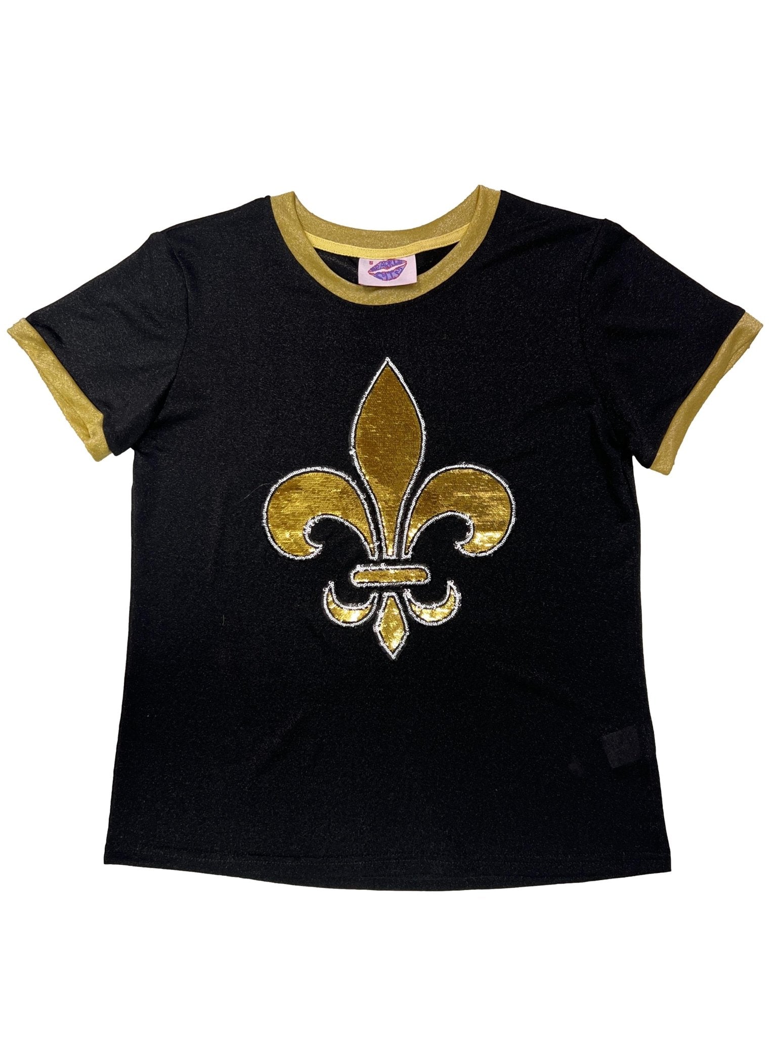 Fleur De Lis Glitter Tee - Sparkle City Co