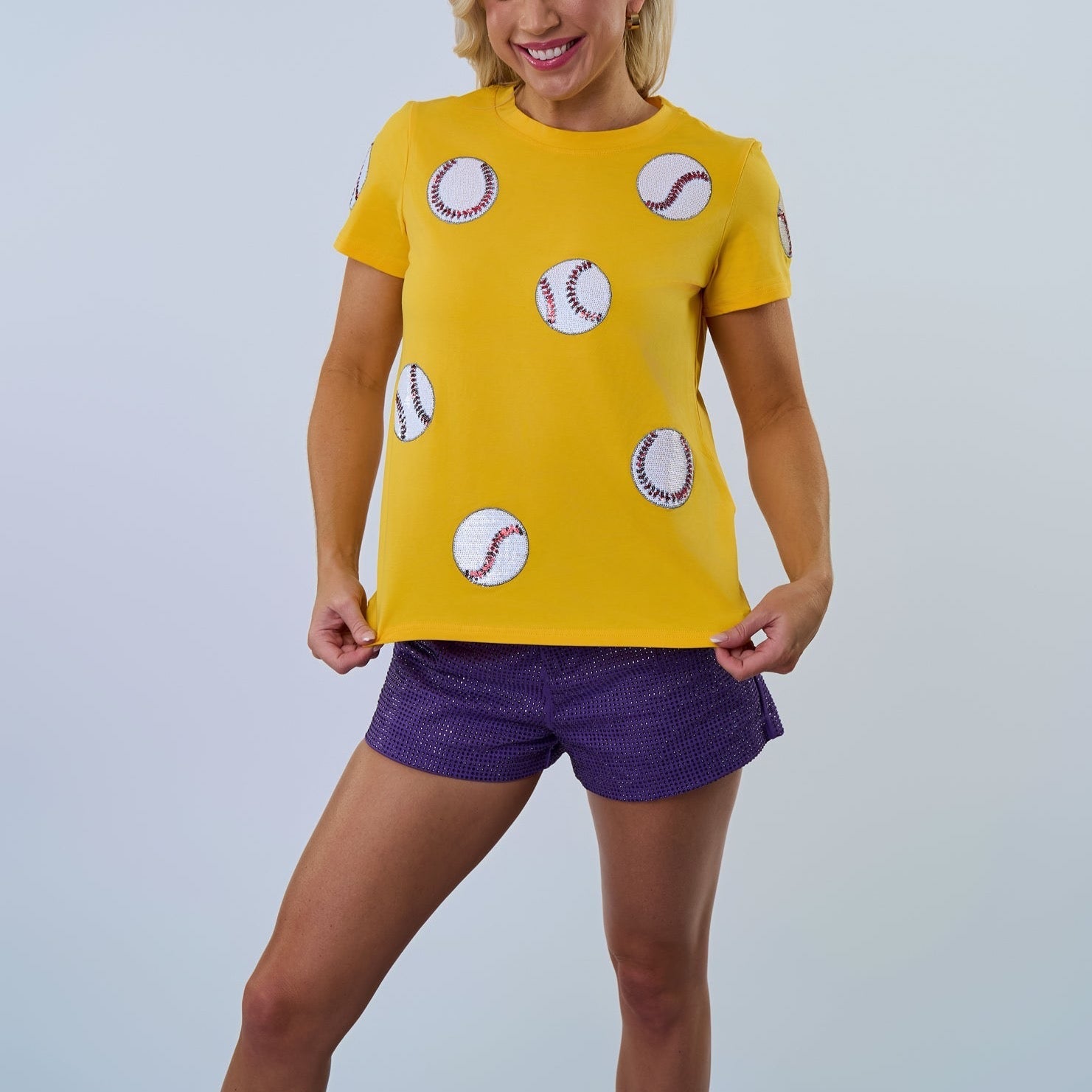 Fly Balls Baseball Tee - Sparkle City Co