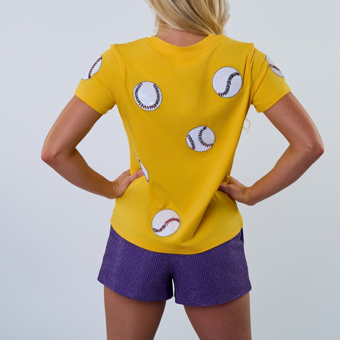 Fly Balls Baseball Tee - Sparkle City Co