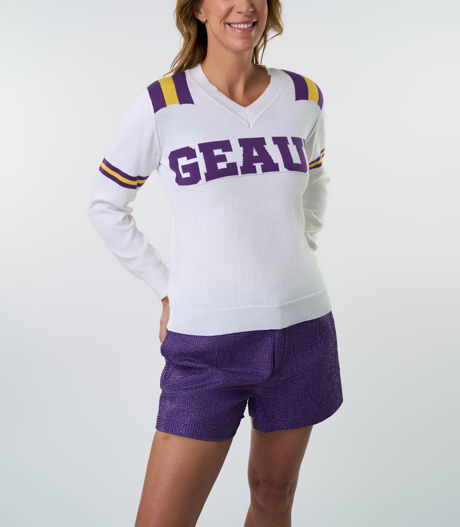 GEAUX Jersey Sweater - Sparkle City Co
