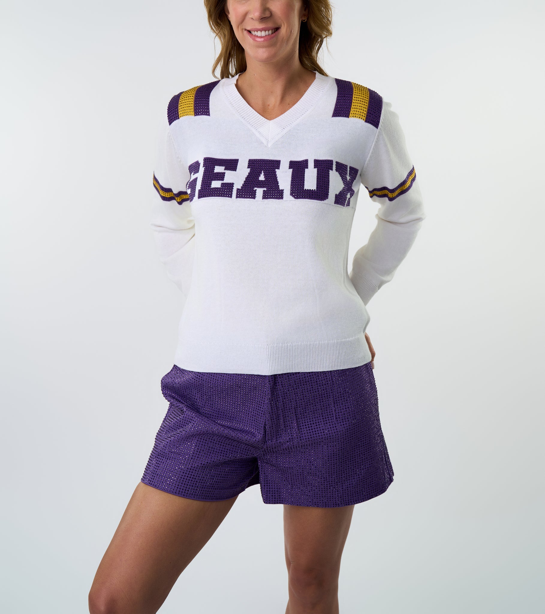 GEAUX Jersey Sweater - Sparkle City Co