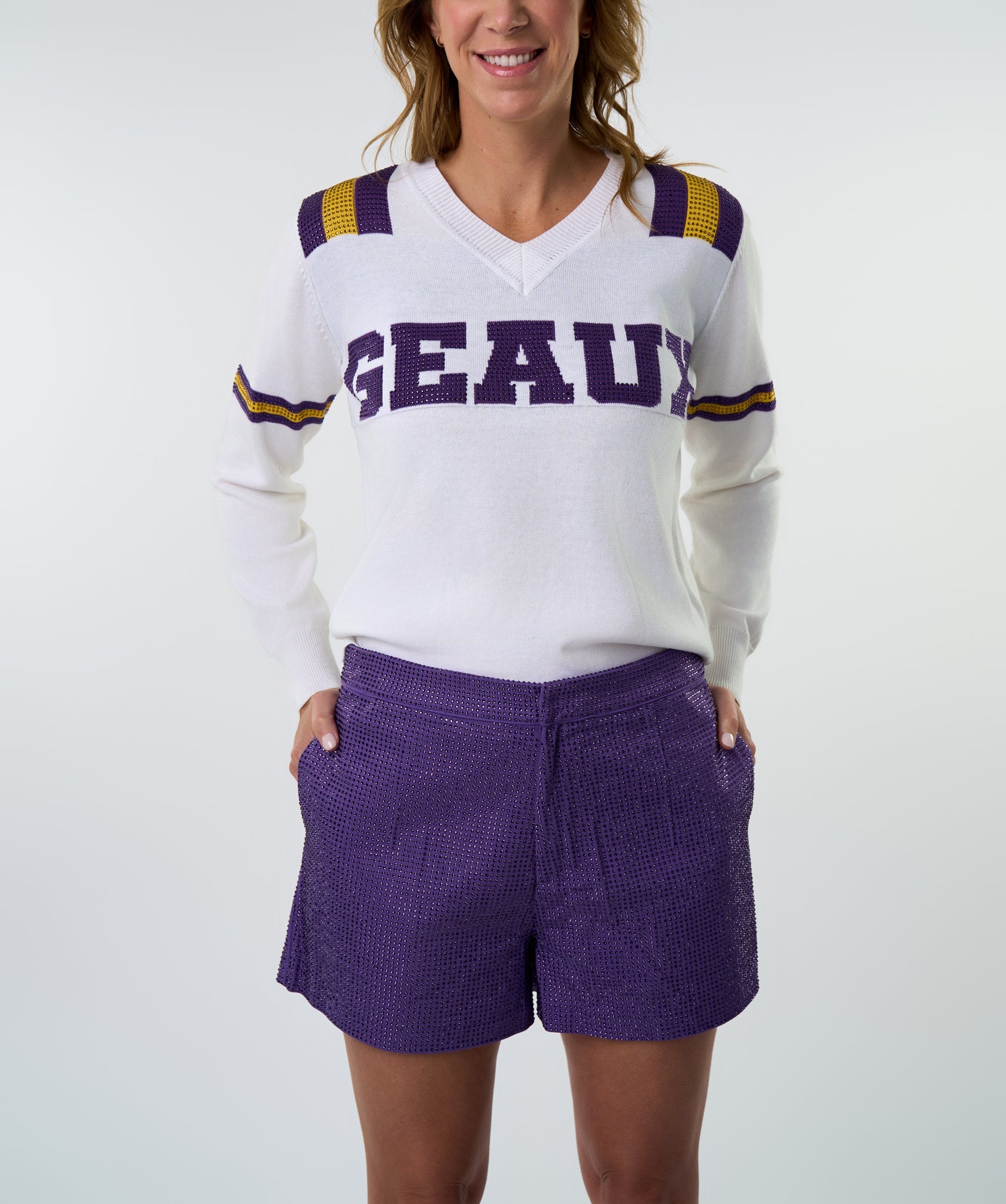 GEAUX Jersey Sweater - Sparkle City Co
