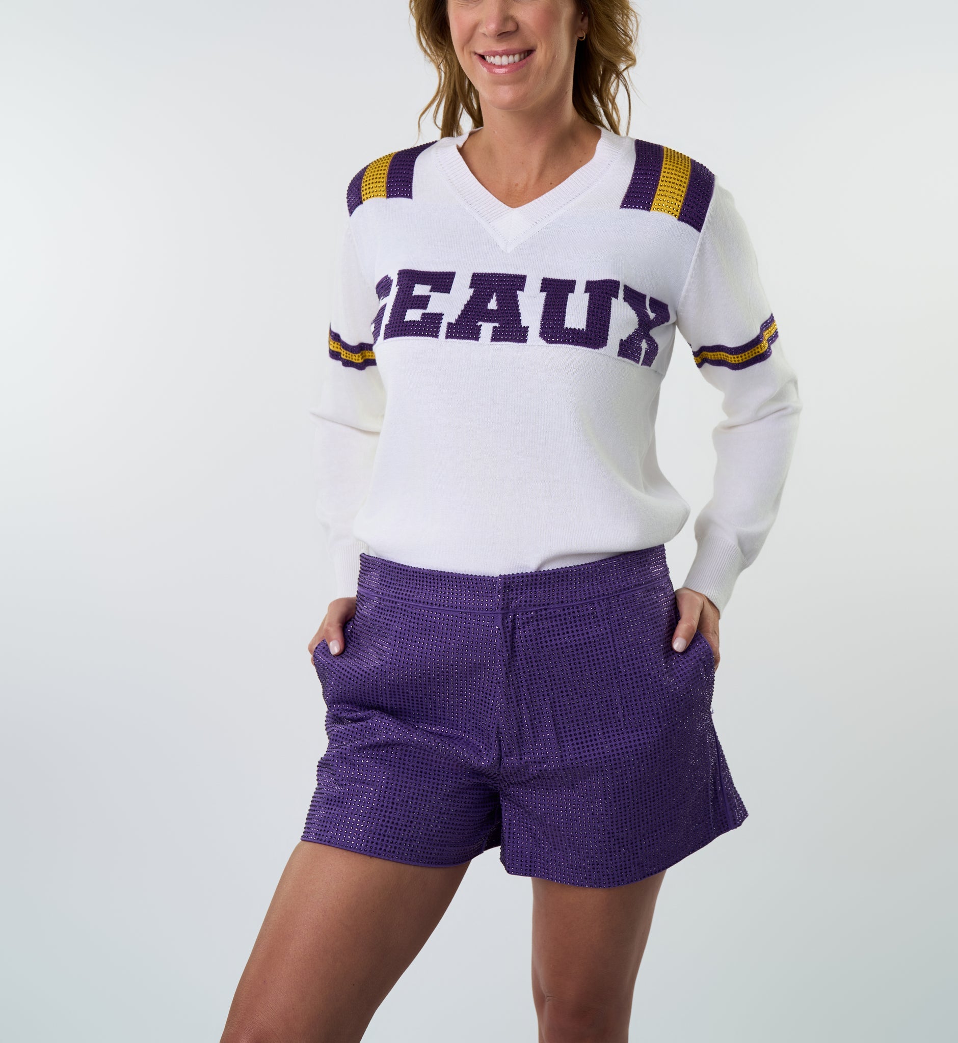GEAUX Jersey Sweater - Sparkle City Co