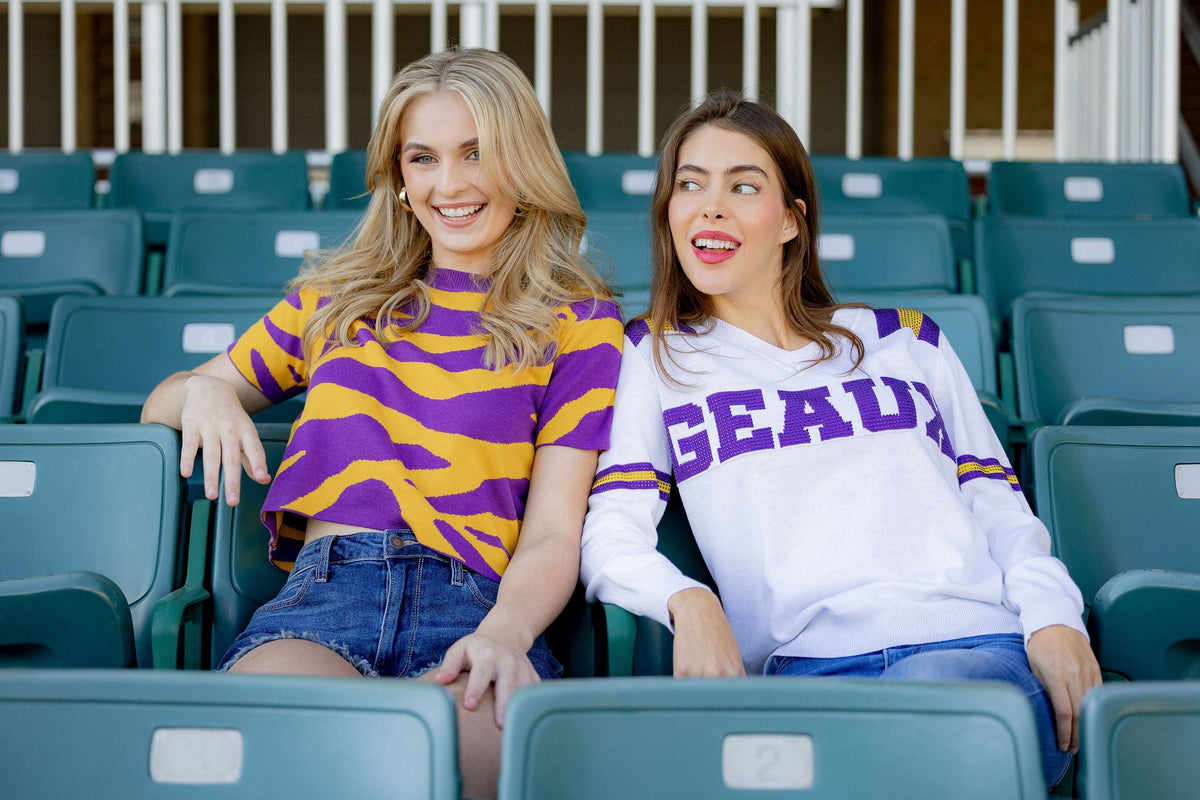 GEAUX Jersey Sweater - Sparkle City Co