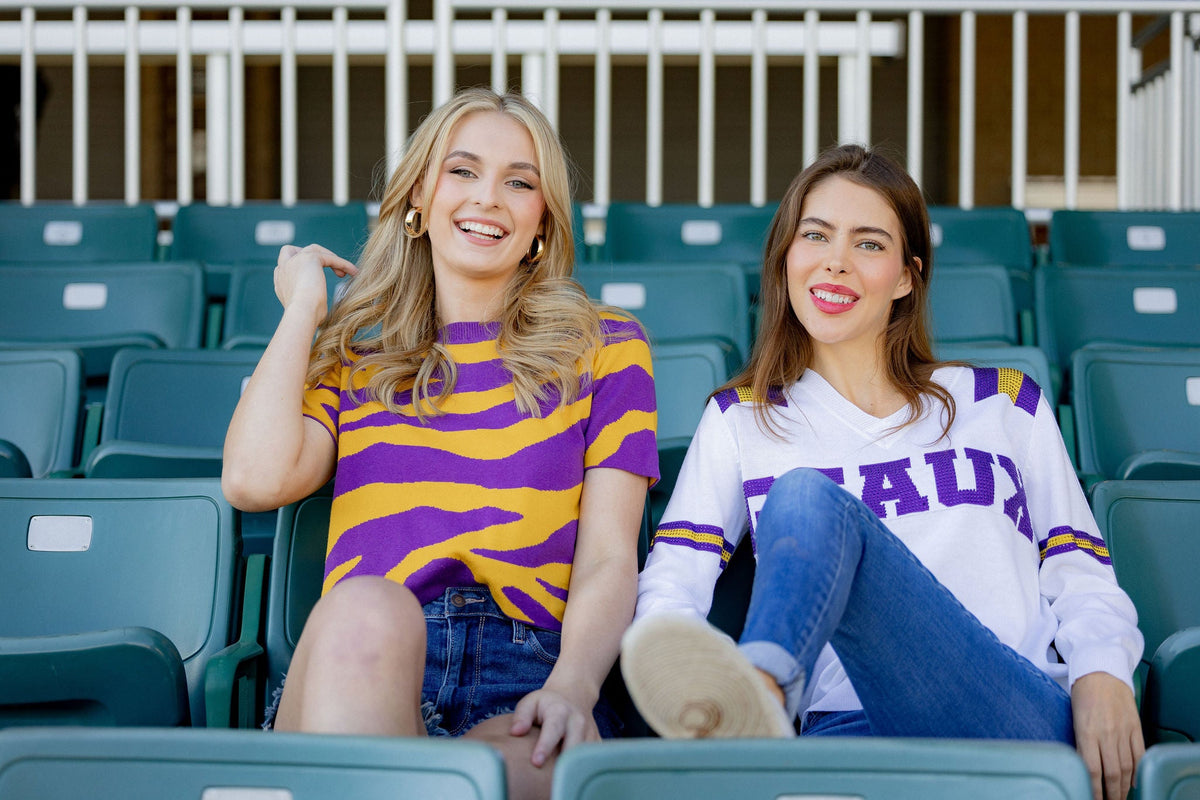 GEAUX Jersey Sweater - Sparkle City Co
