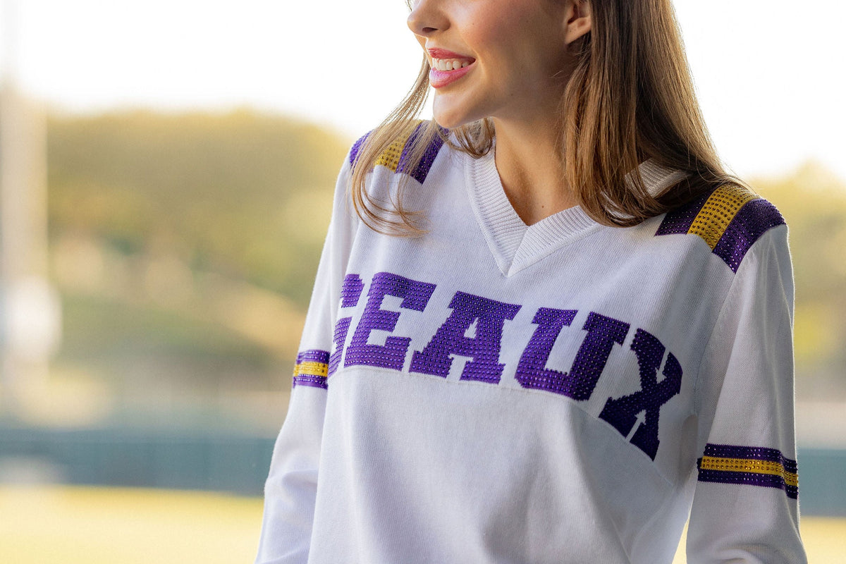 GEAUX Jersey Sweater - Sparkle City Co