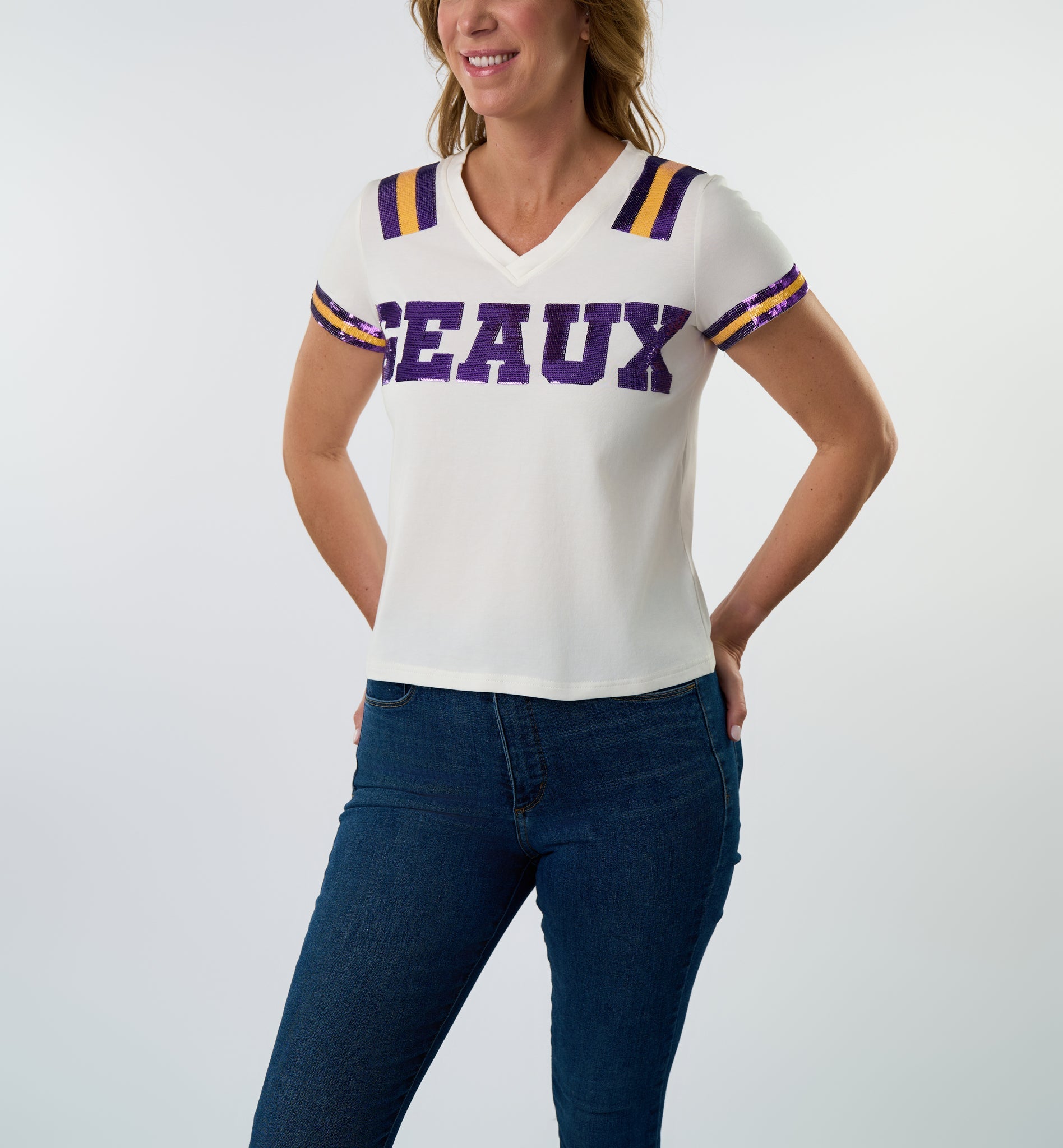 GEAUX Jersey Tee - Sparkle City Co