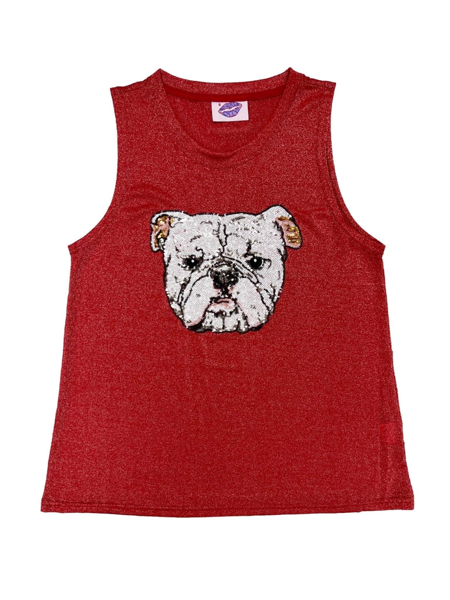 Glitter Bulldog Tank - Sparkle City Co