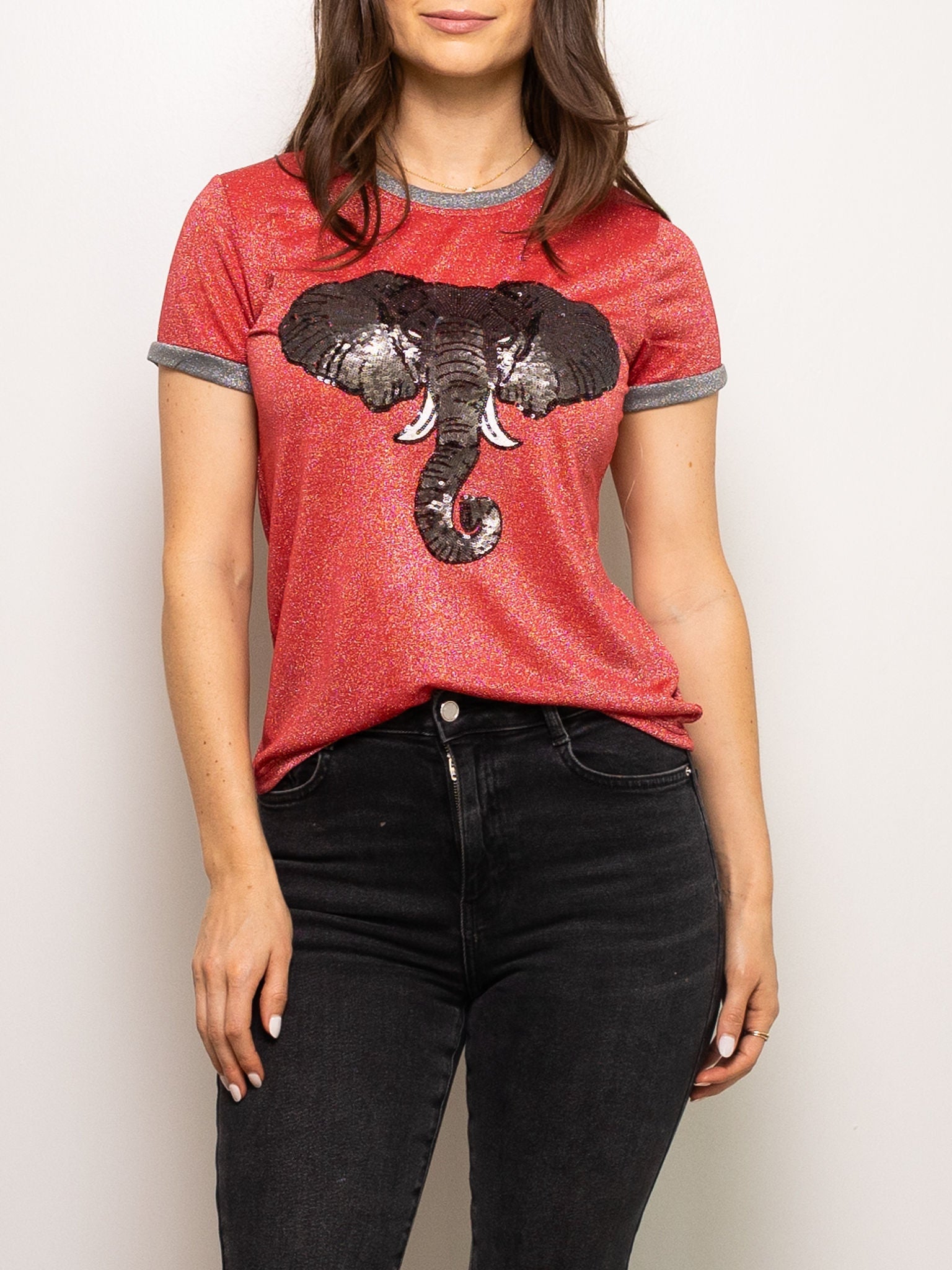Glitter Elephant Tee - Sparkle City Co