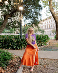 Glitter Tiger Tee- Purple and Orange - Sparkle City Co