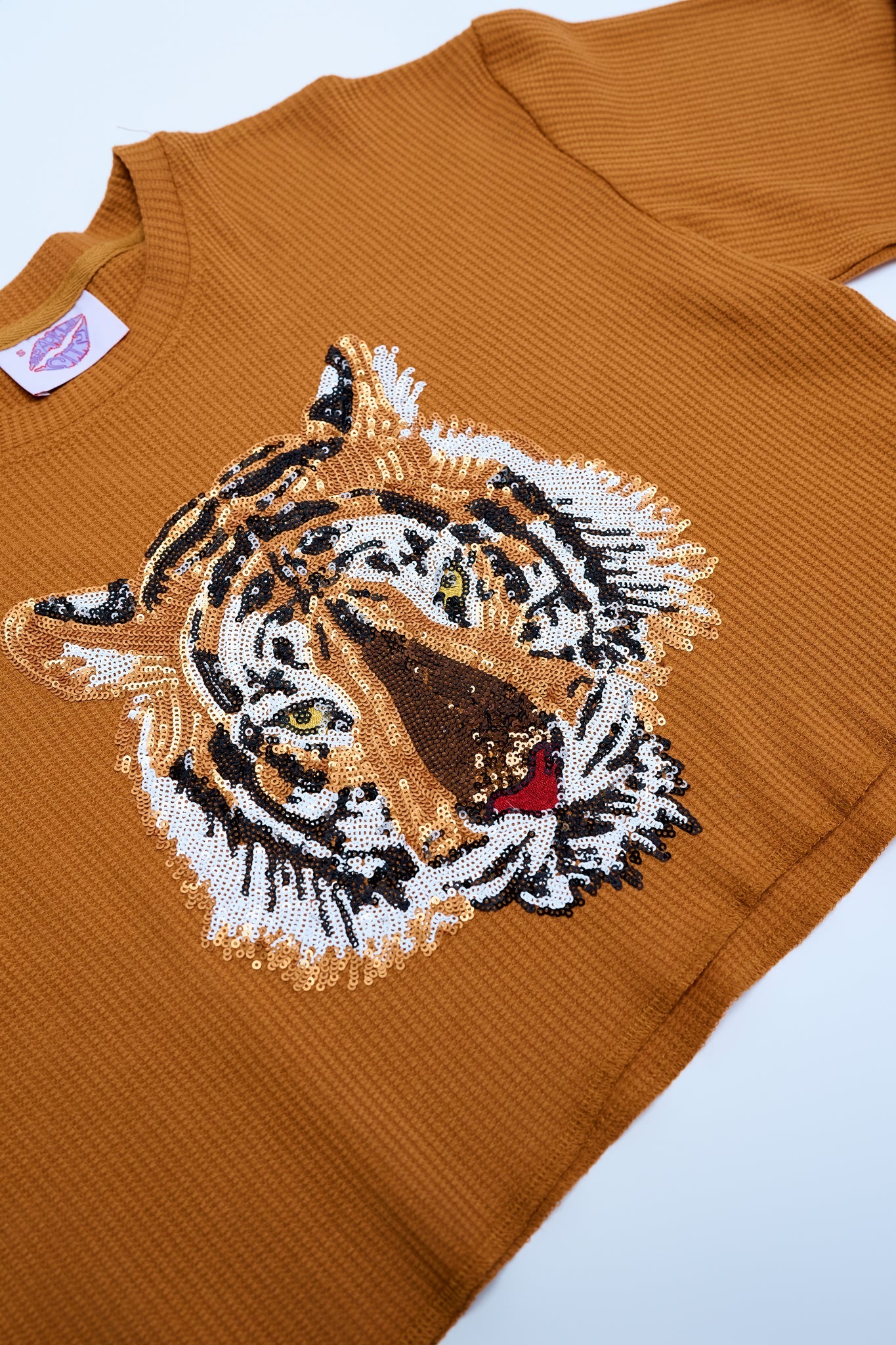 Gold Tiger Waffle Crop - Sparkle City Co