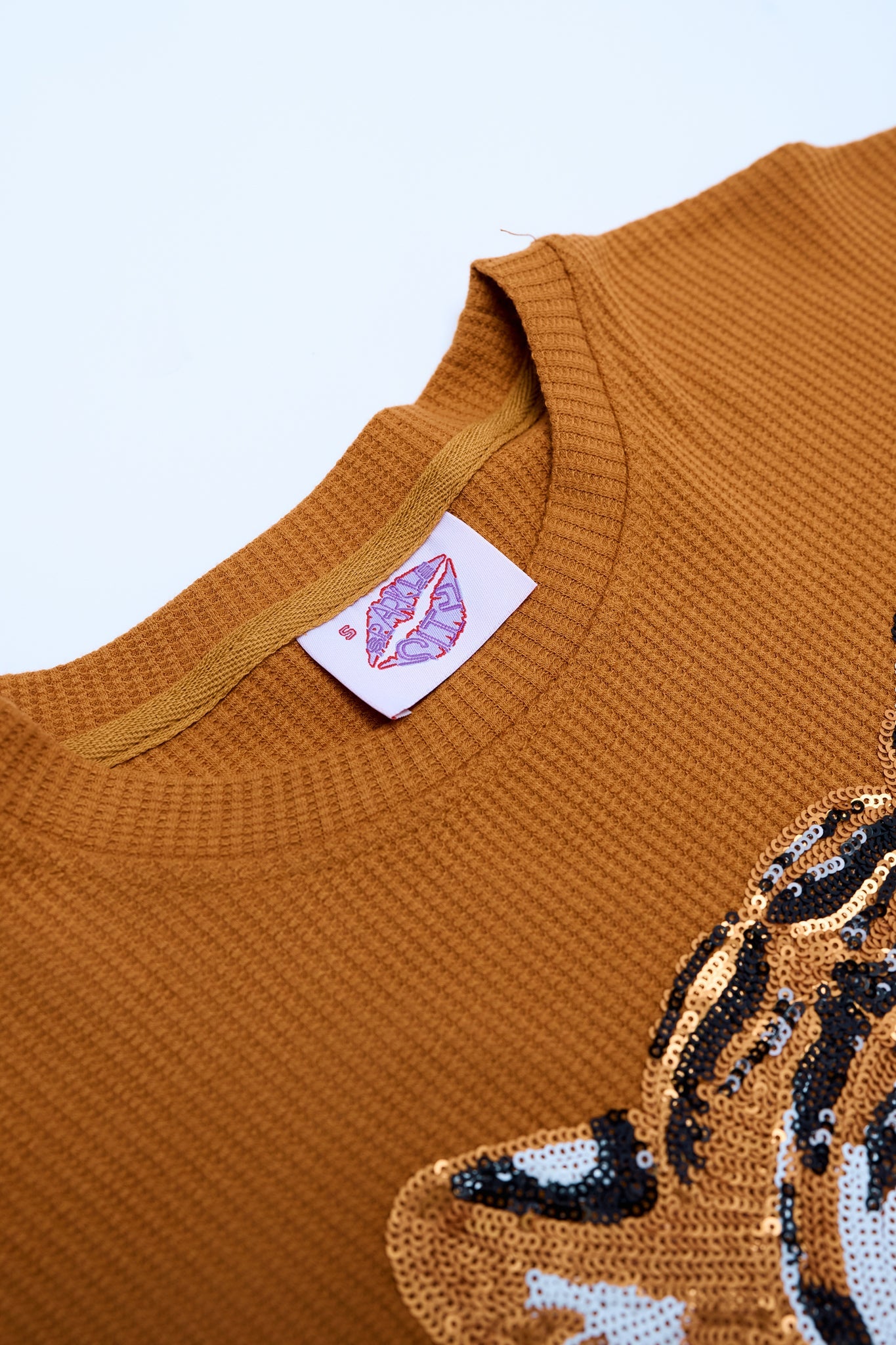 Gold Tiger Waffle Crop - Sparkle City Co