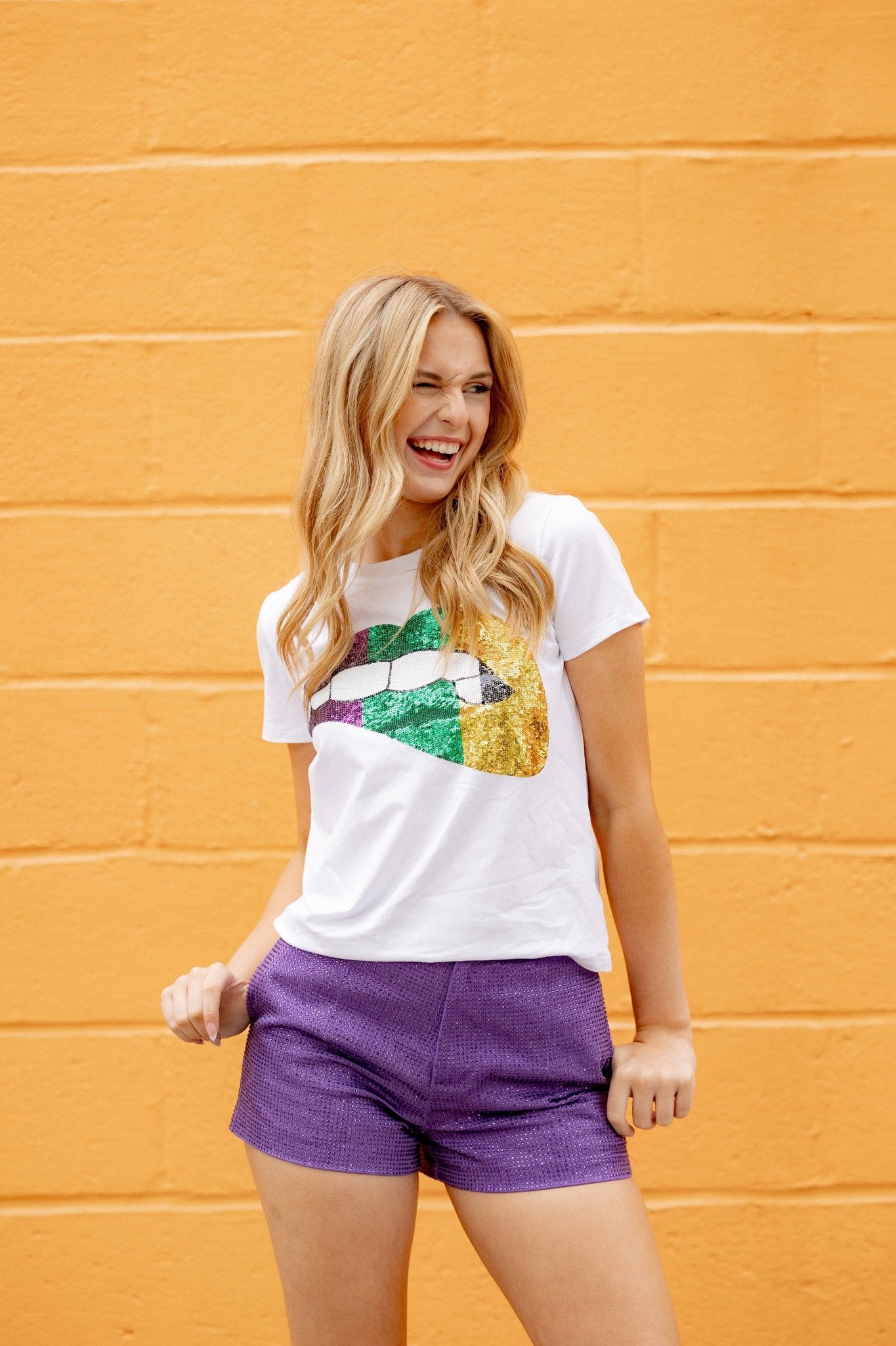 Gras Grin Tee - Sparkle City Co