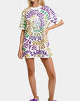 Hemline X Sparkle City Mardi Gras Mini Dress - Sparkle City Co