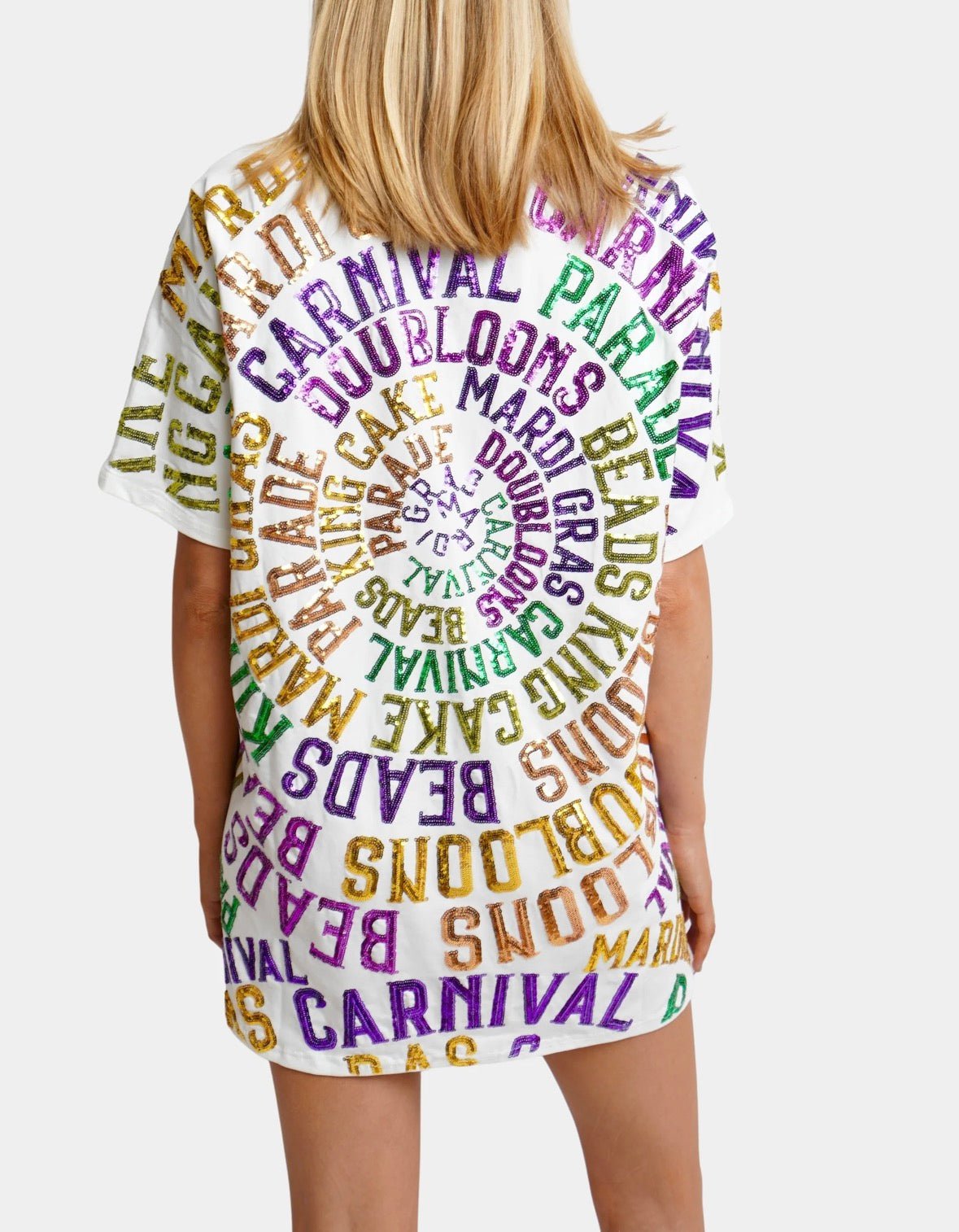 Hemline X Sparkle City Mardi Gras Mini Dress - Sparkle City Co