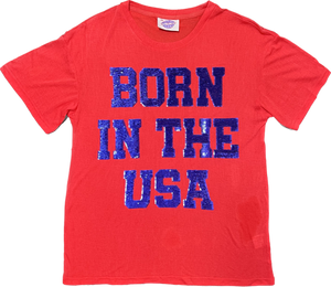 BORN IN THE USA Oversized Lightweight Tee