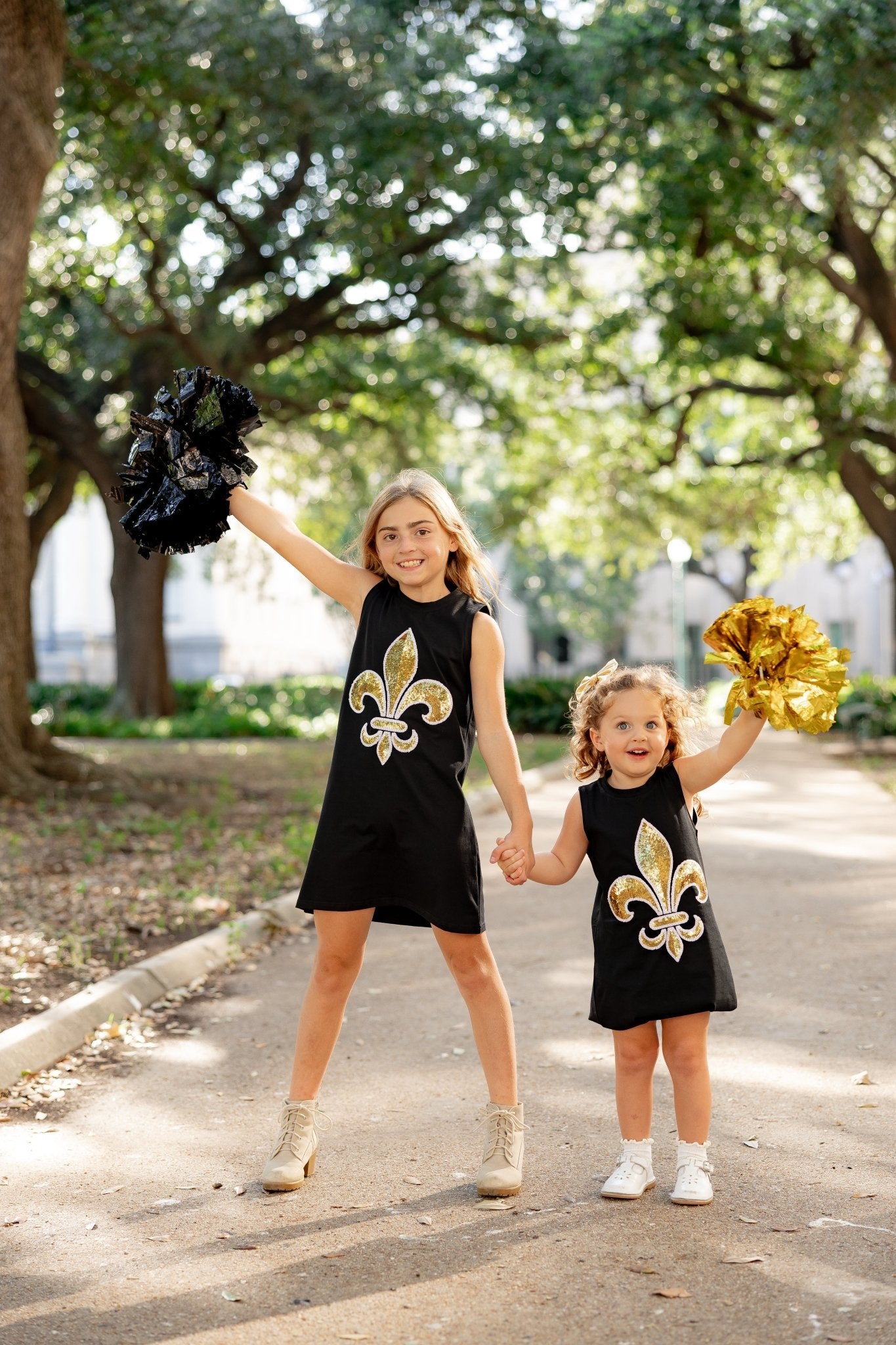 Kids Fleur De Lis Tank Dress - Sparkle City Co