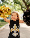 Kids Fleur De Lis Tank Dress - Sparkle City Co