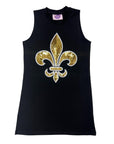 Kids Fleur De Lis Tank Dress - Sparkle City Co
