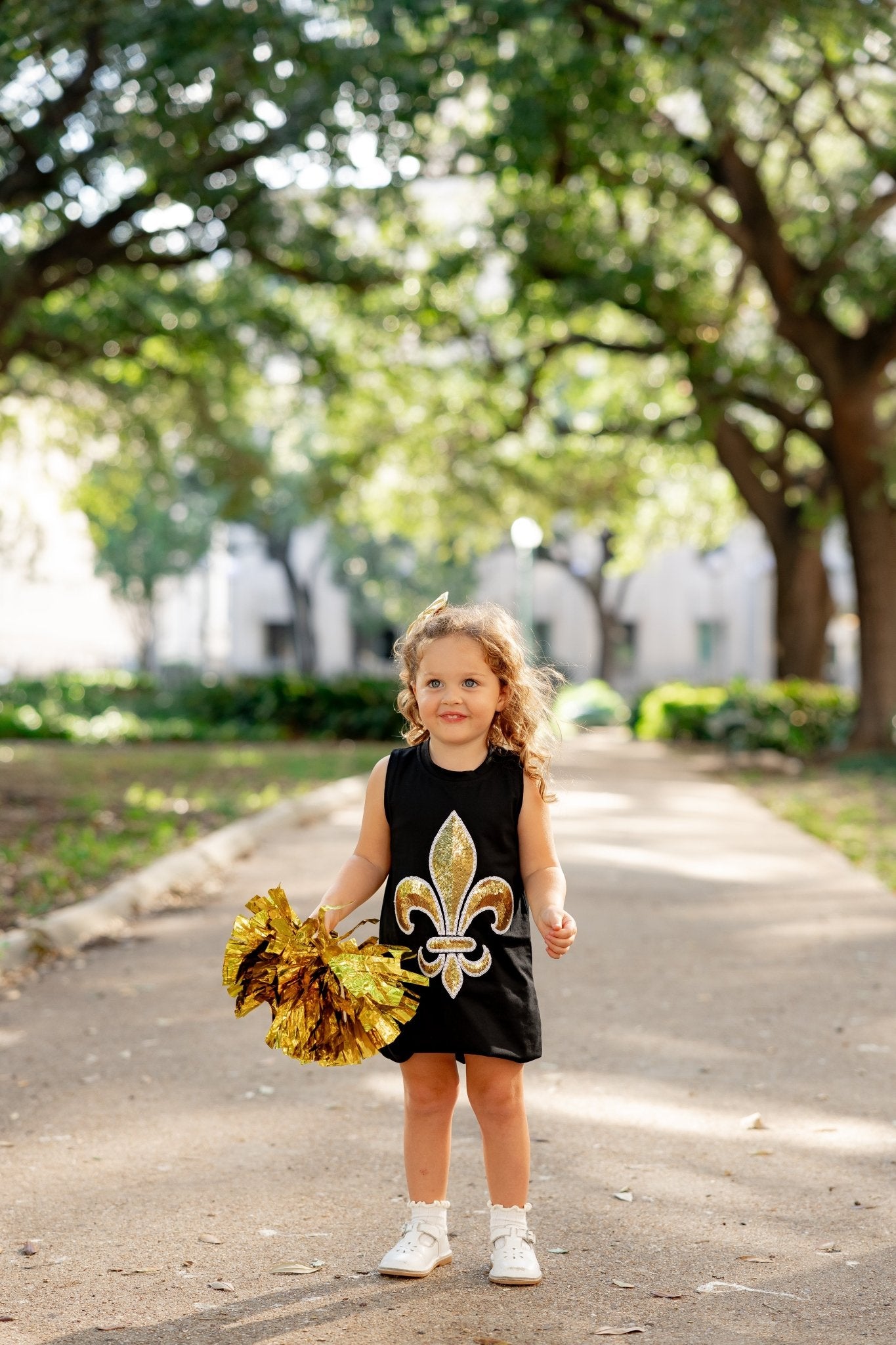 Kids Fleur De Lis Tank Dress - Sparkle City Co