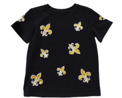 Kids Floating Fleur De Lis Tee - Sparkle City Co
