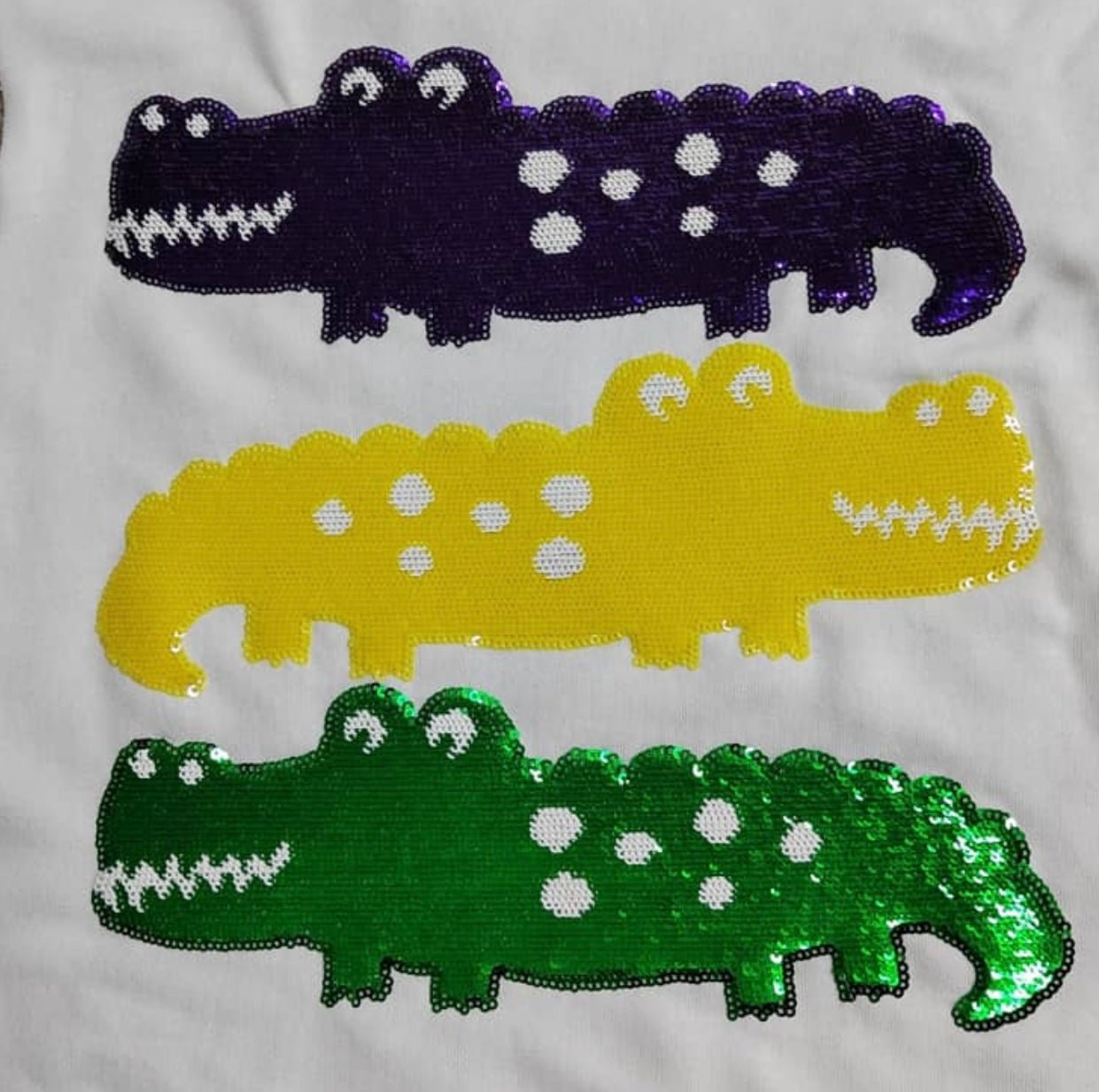Kids Mardi Gras Gator Sweatshirt - Sparkle City Co