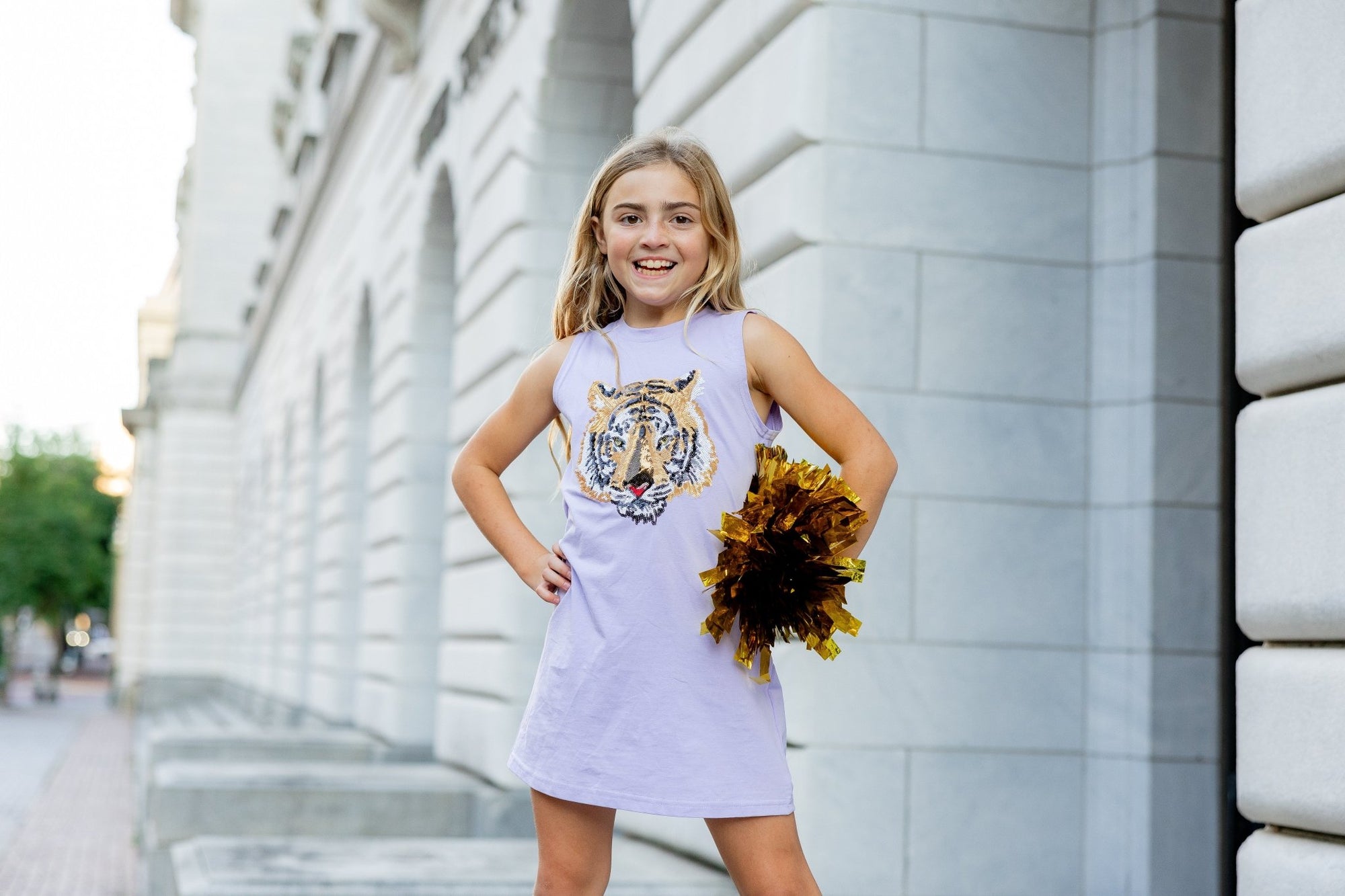 Kids Tiger Tank Dress - Sparkle City Co