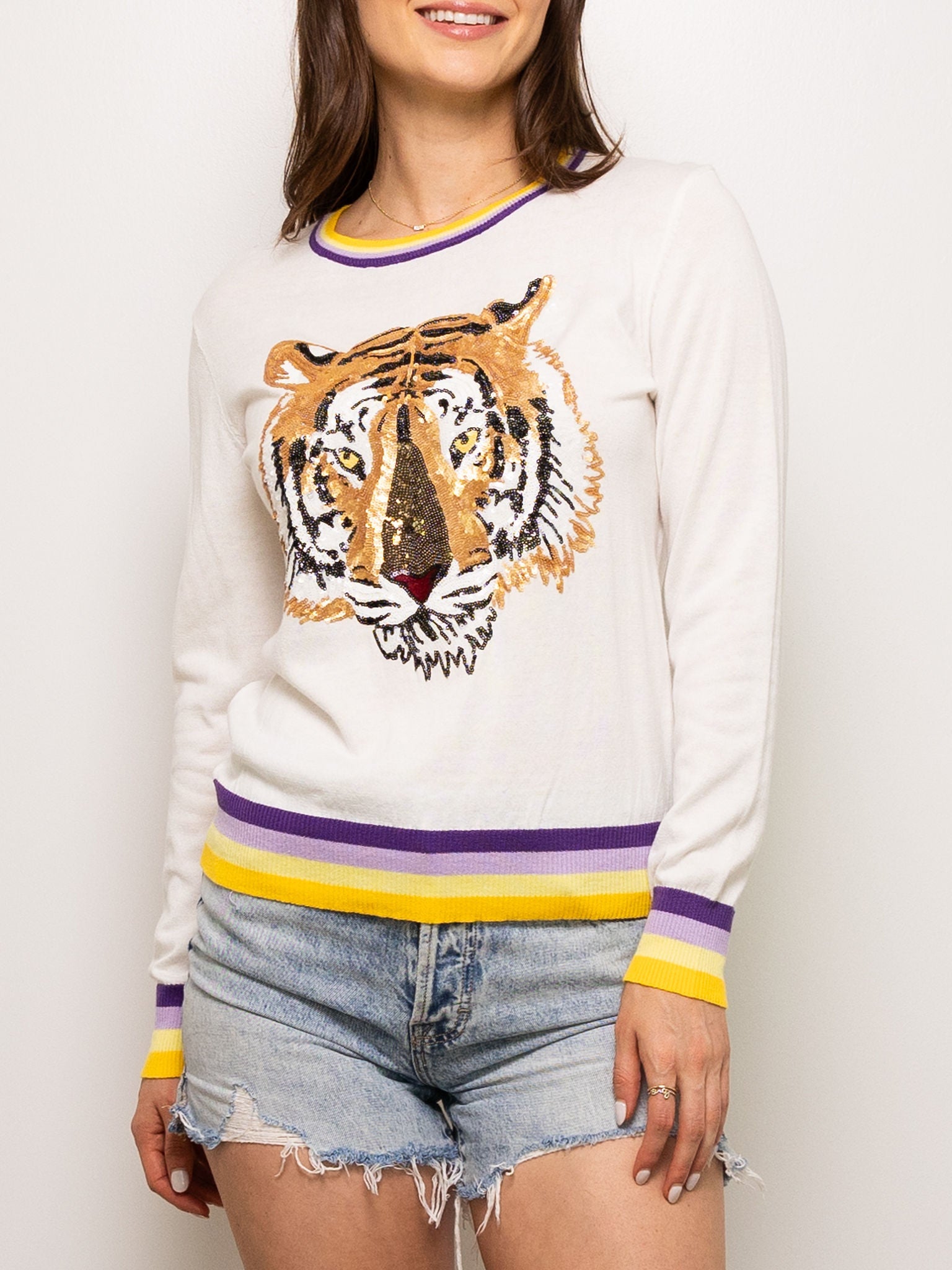 Knit Tiger Sweater - Sparkle City Co