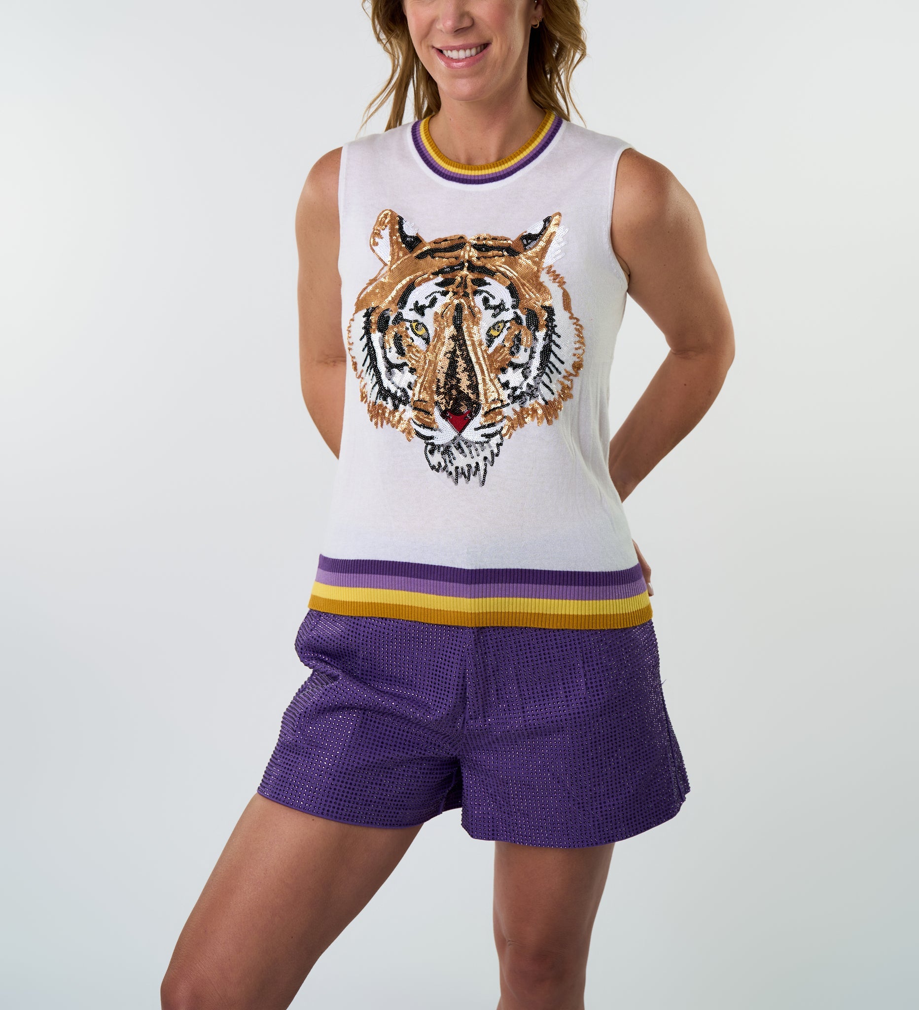 Knit Tiger Tank - Sparkle City Co