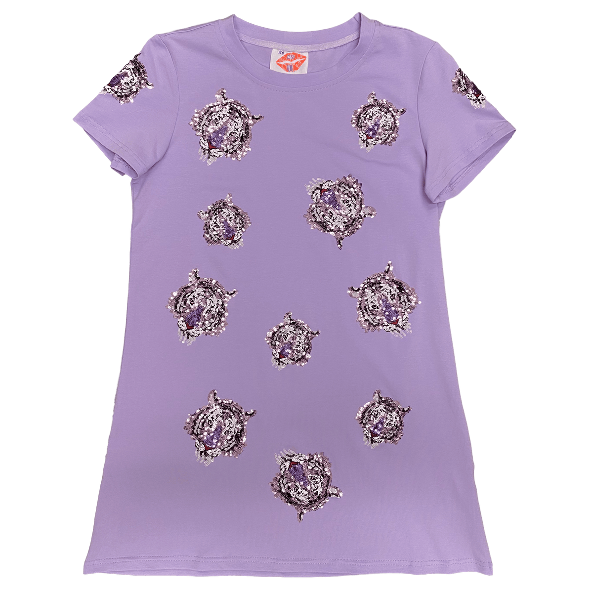 Lavender Tiger Takeover Dress - Sparkle City Co