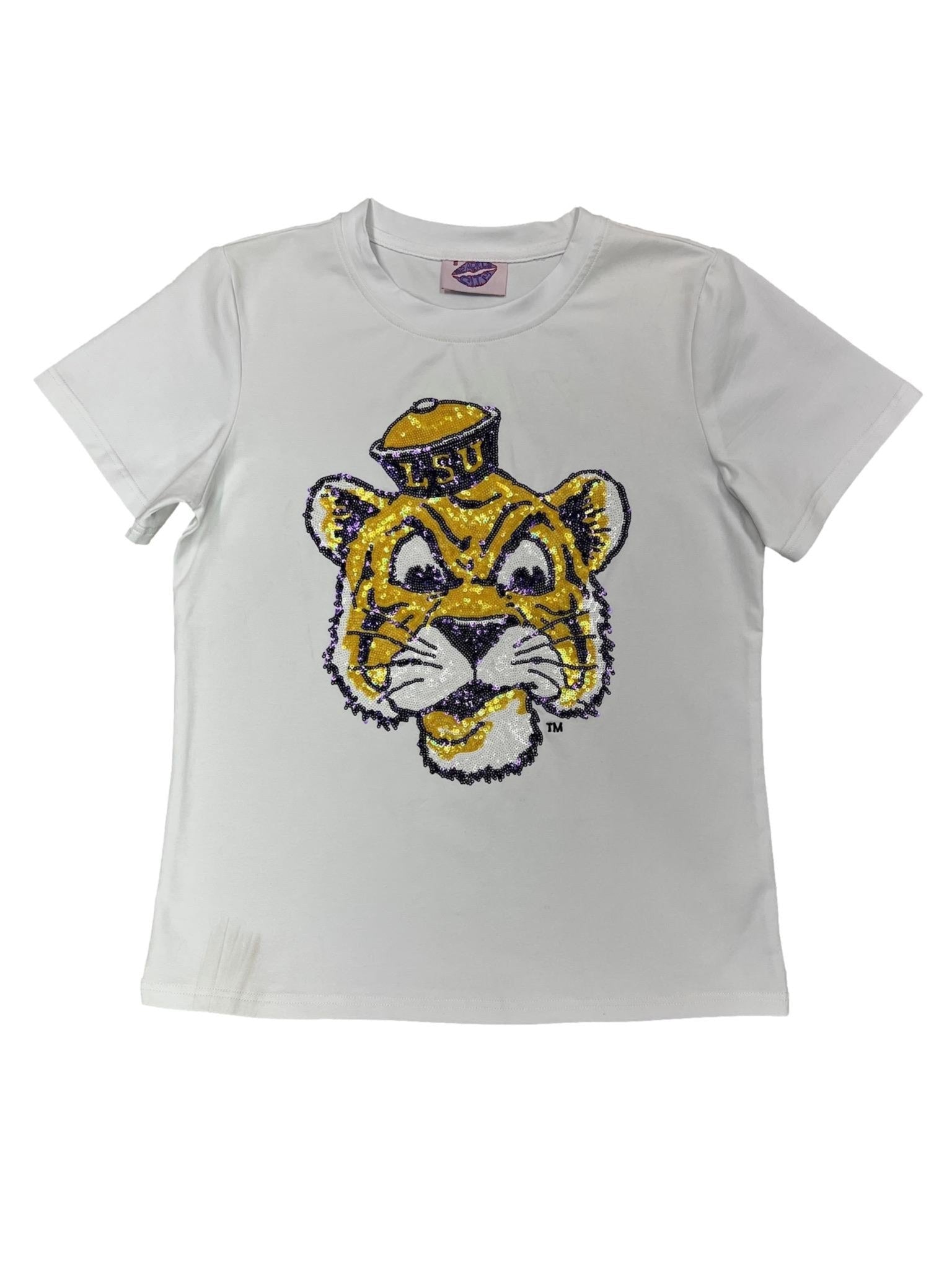 LICENSED HEAD TEE - VINTAGE TIGER - Sparkle City Co