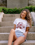 LICENSED MS STATE HEAD TEE - Sparkle City Co