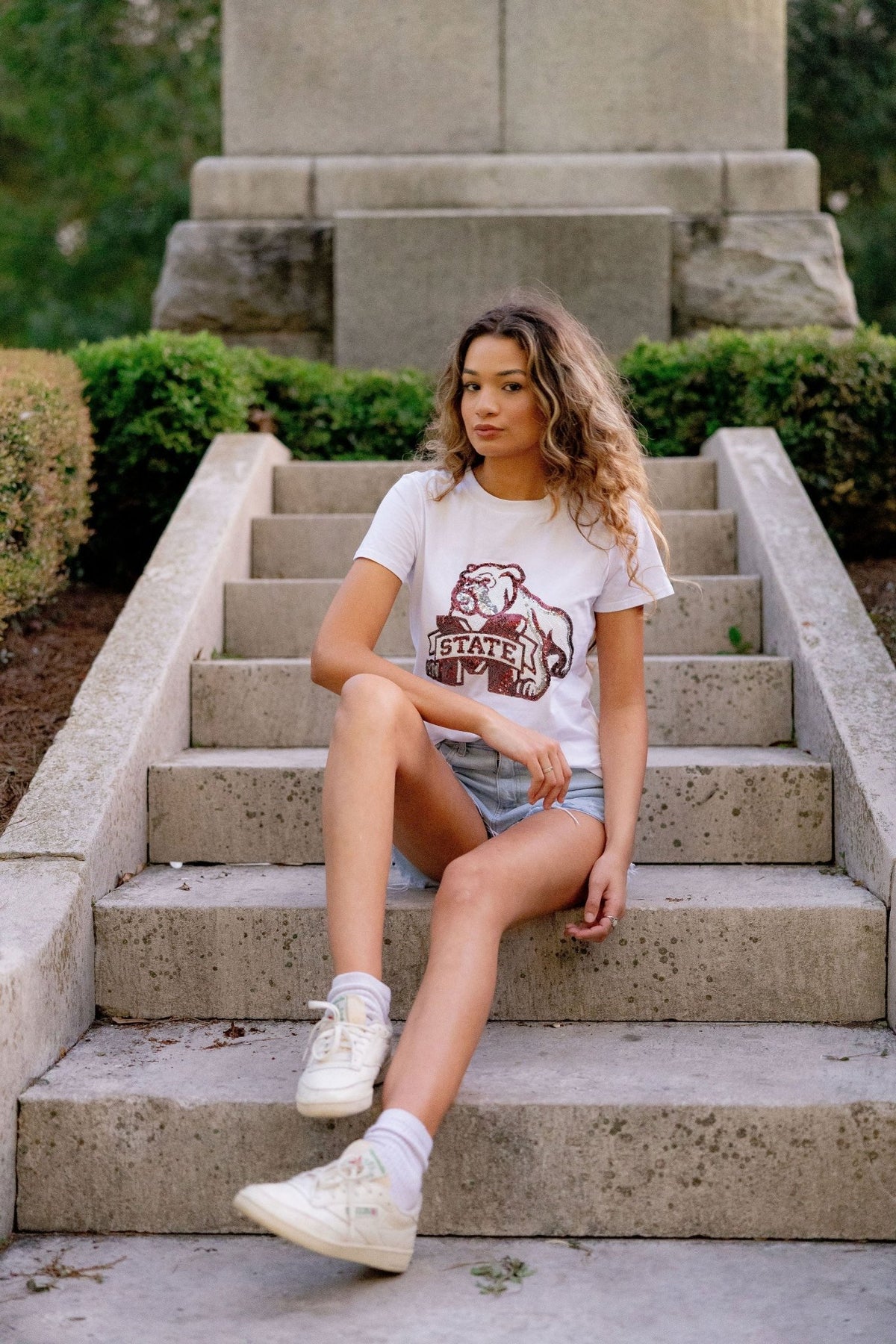 LICENSED MS STATE HEAD TEE - Sparkle City Co