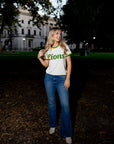 "LIONS" Short Sleeve Sweater - Sparkle City Co