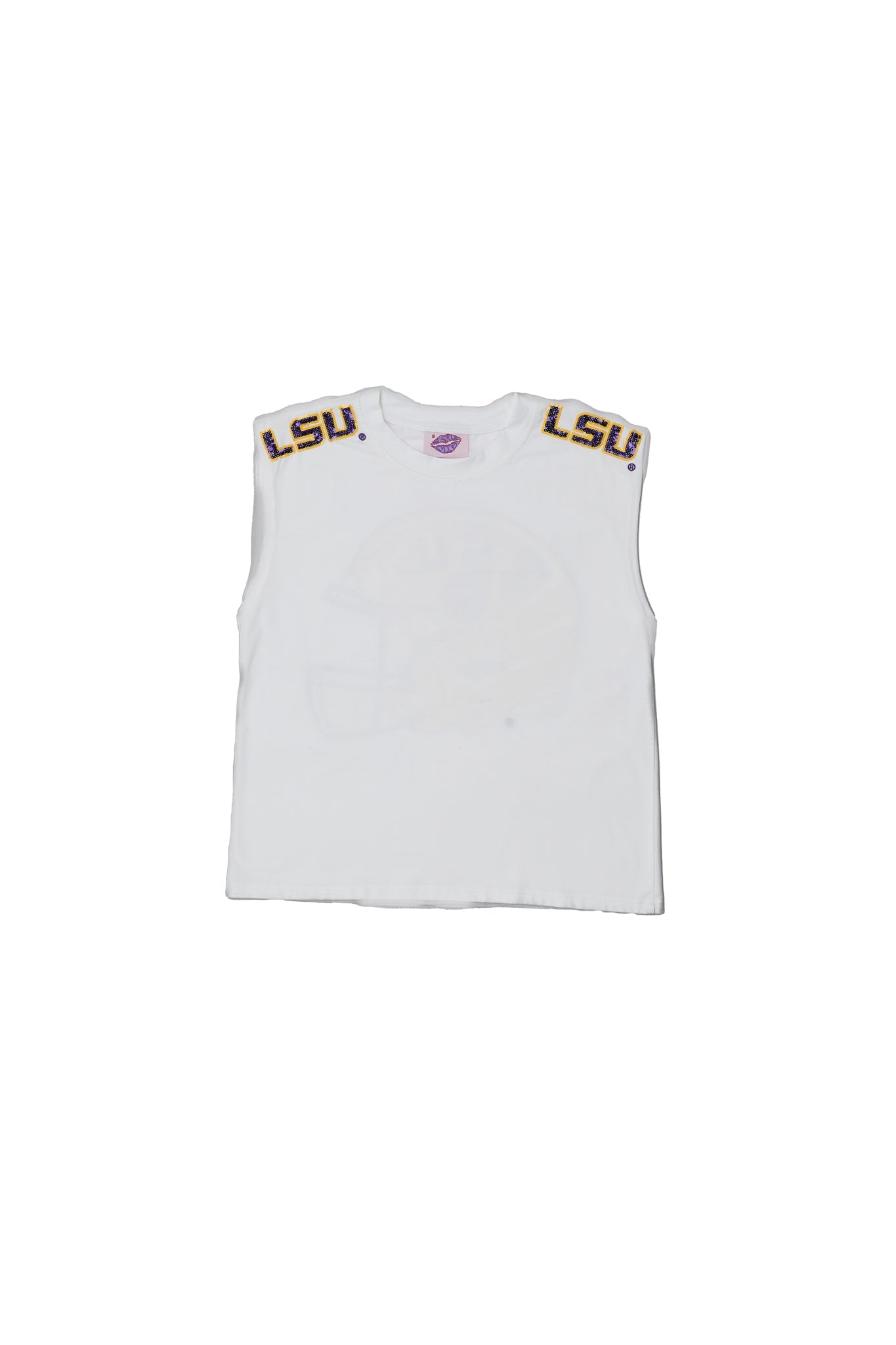 LSU Helmet Shoulder Tank - Sparkle City Co