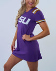 LSU Jersey Dress - Sparkle City Co