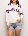 LSU Jersey Sweater - Sparkle City Co
