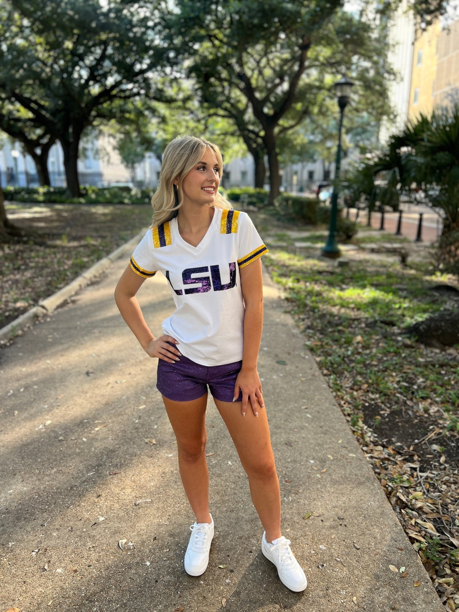 LSU Jersey Tee - Sparkle City Co