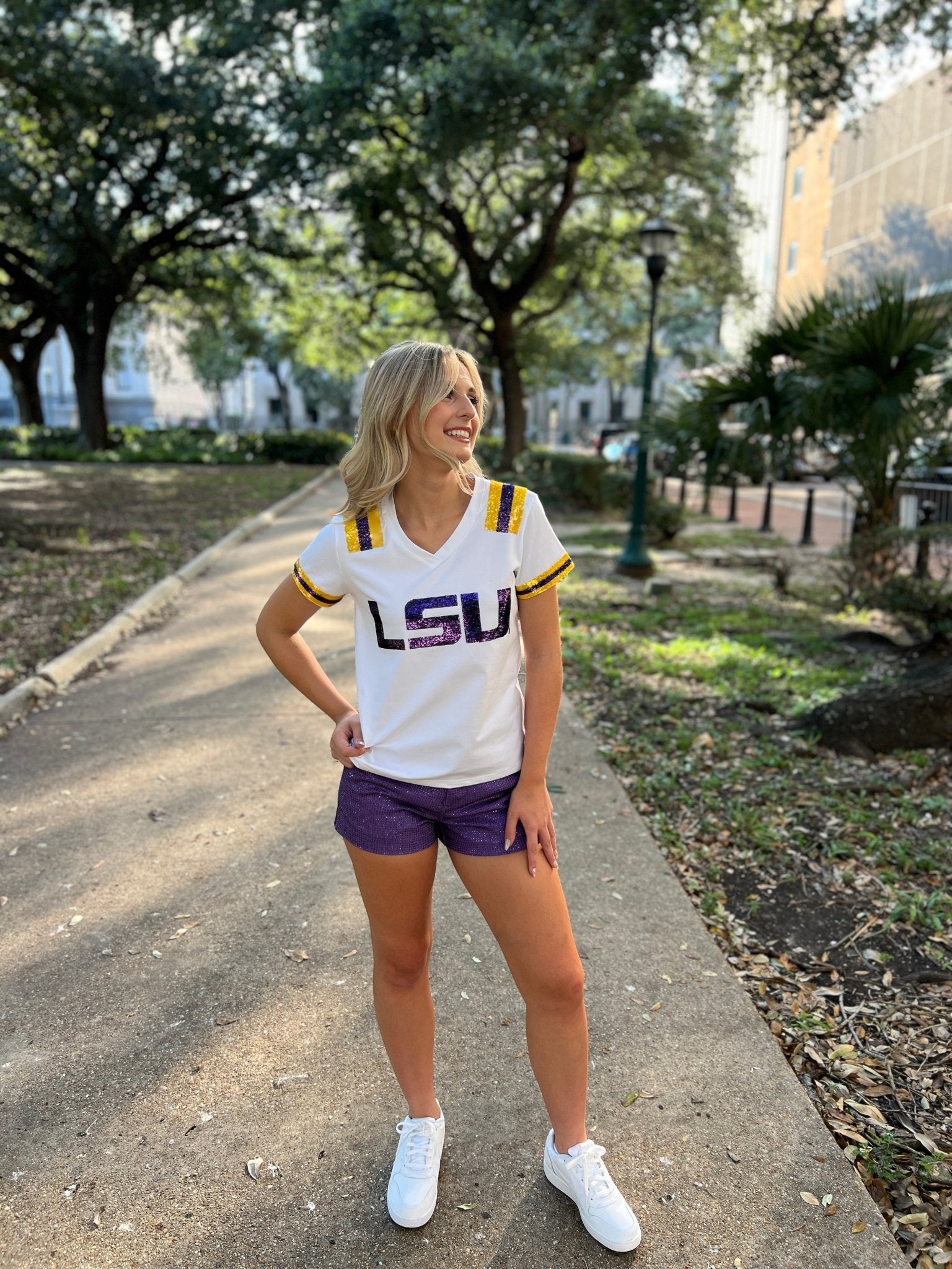 LSU Jersey Tee - Sparkle City Co