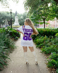 LSU KNIT JERSEY DRESS - Sparkle City Co