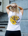 LSU Shoulder Tank Helmet back - Sparkle City Co