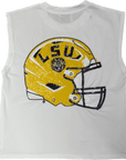 LSU Shoulder Tank Helmet back - Sparkle City Co