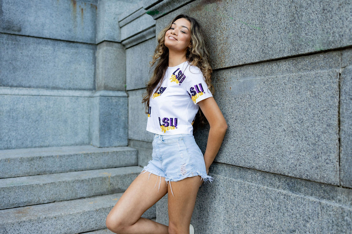 LSU TAKEOVER CROP - Sparkle City Co