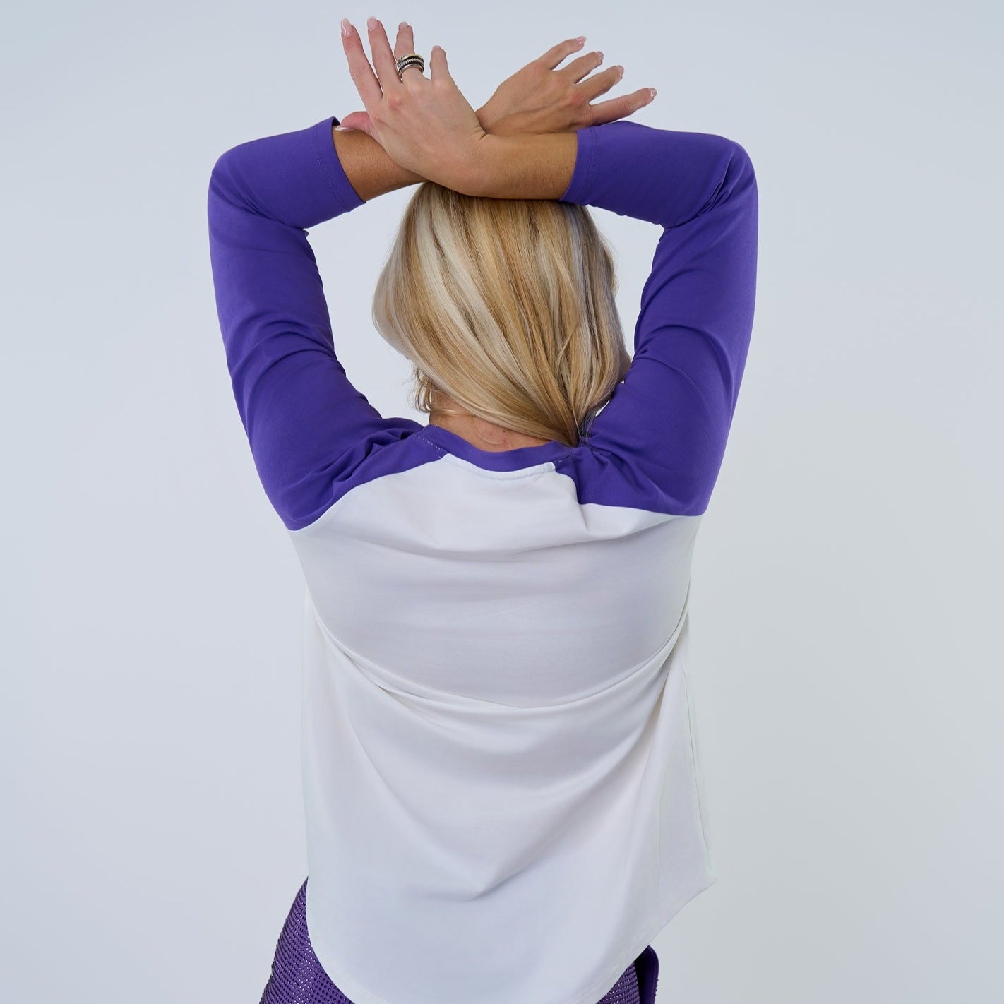 LSU "Tigers" Purple Raglan Tee - Sparkle City Co