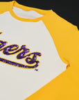 LSU "Tigers" Yellow Raglan Tee - Sparkle City Co