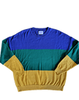 Mardi Gras Color Block Oversized Sweater - Sparkle City Co